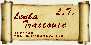 Lenka Trailović vizit kartica